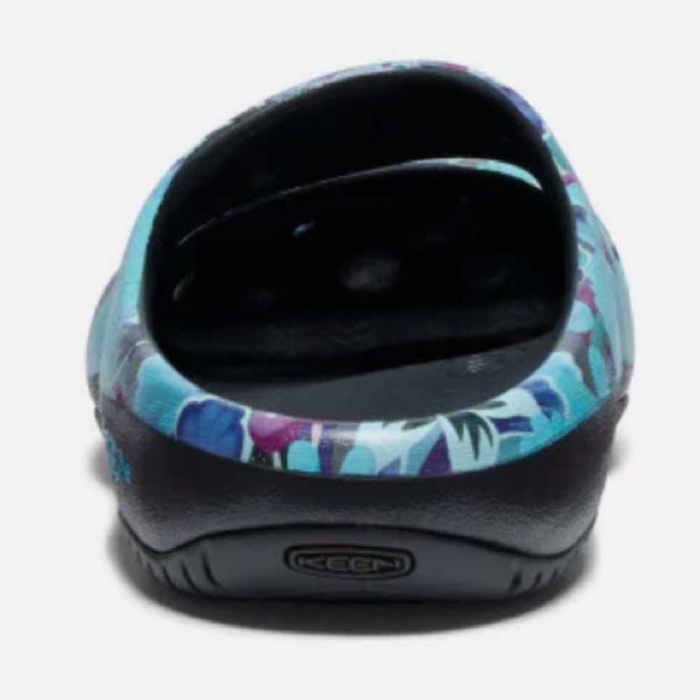 EUC KEEN Yogui Arts Clog, blue floral Unisex Mens 10 = approx Women’s Sz 11-11.5 - Picture 9 of 10